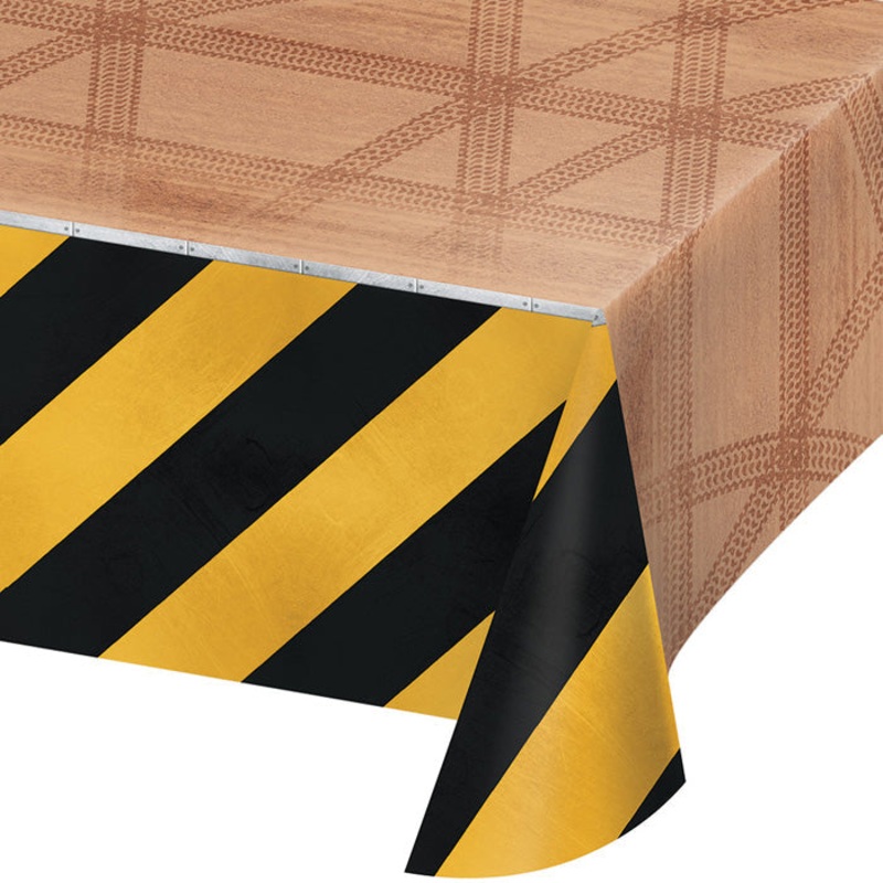 6 pc Bulk Big Dig Construction Plastic Table Covers
