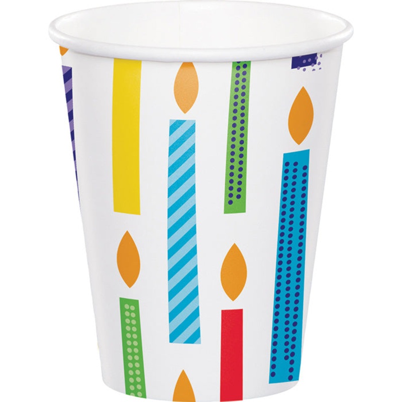 96 pc Bulk Bright Birthday Cups