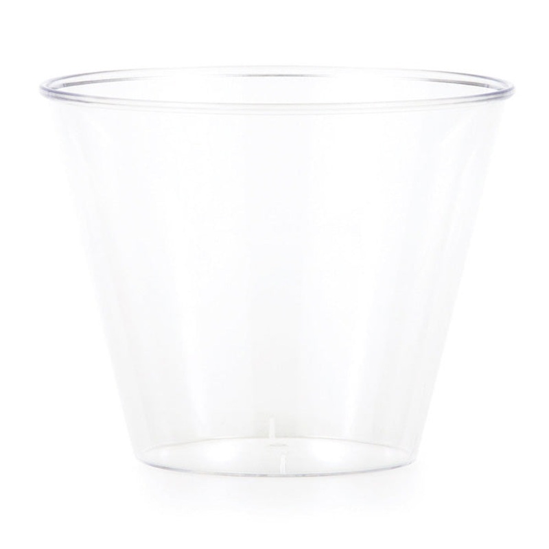 96 pc Bulk Clear 9 oz Plastic Tumblers