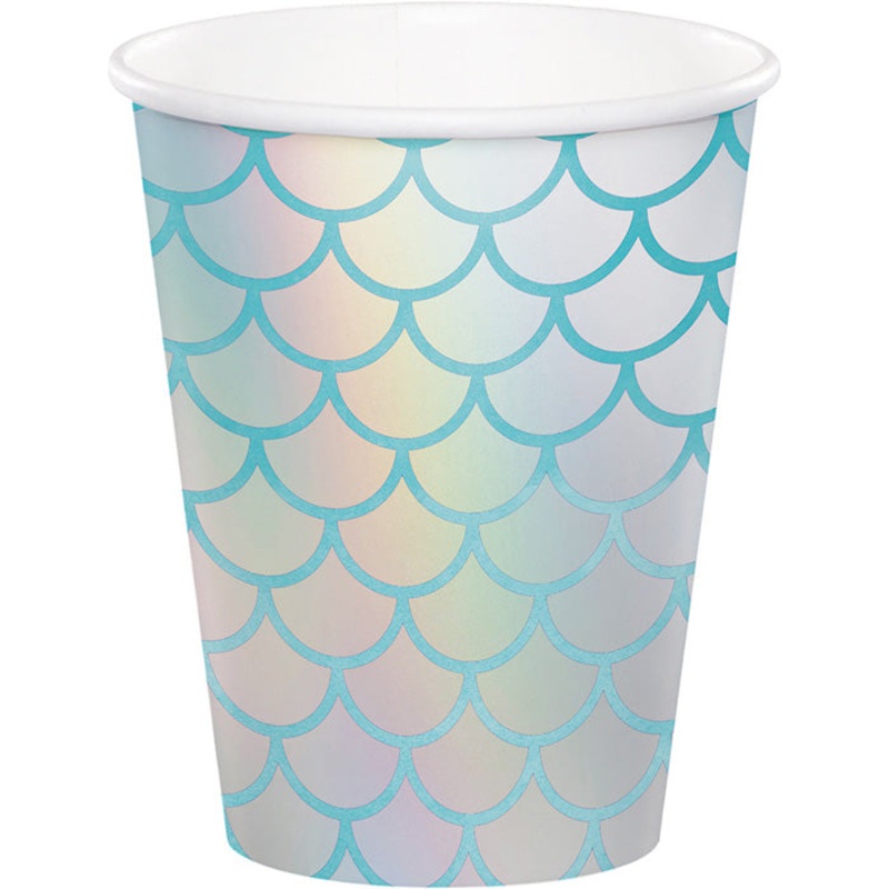 96 pc Bulk Iridescent Mermaid Cups
