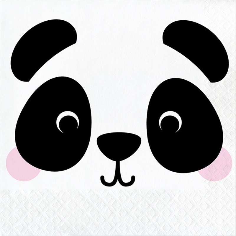 192 pc Bulk Panda Luncheon Napkins