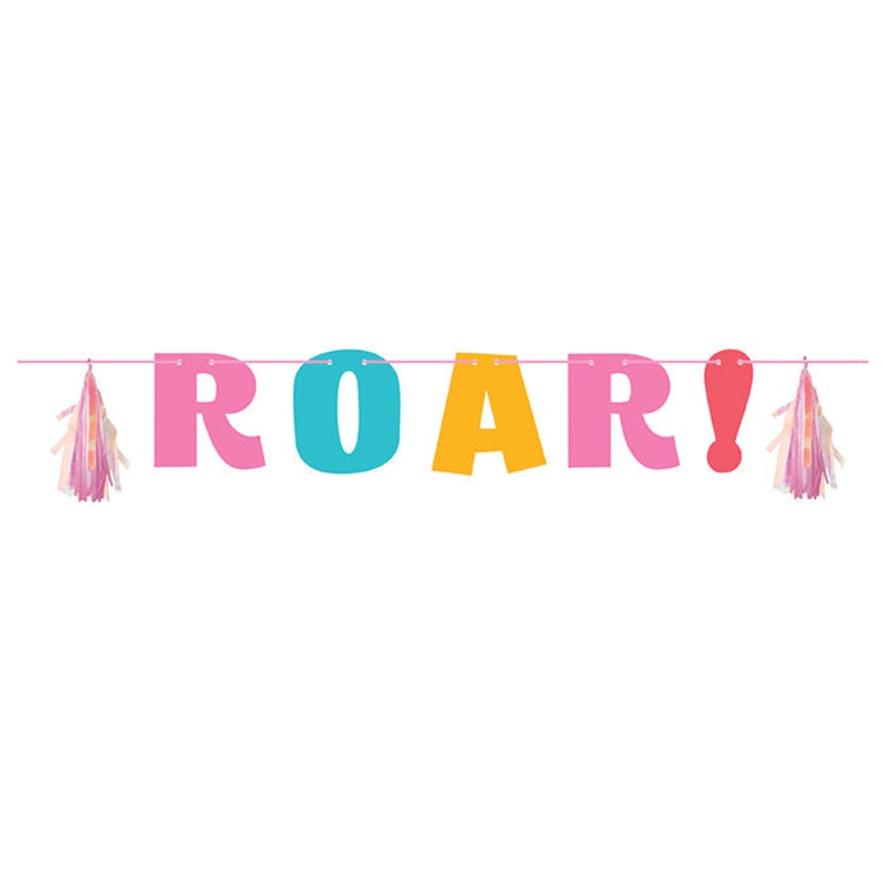 6 pc Bulk Girl Dino Banners