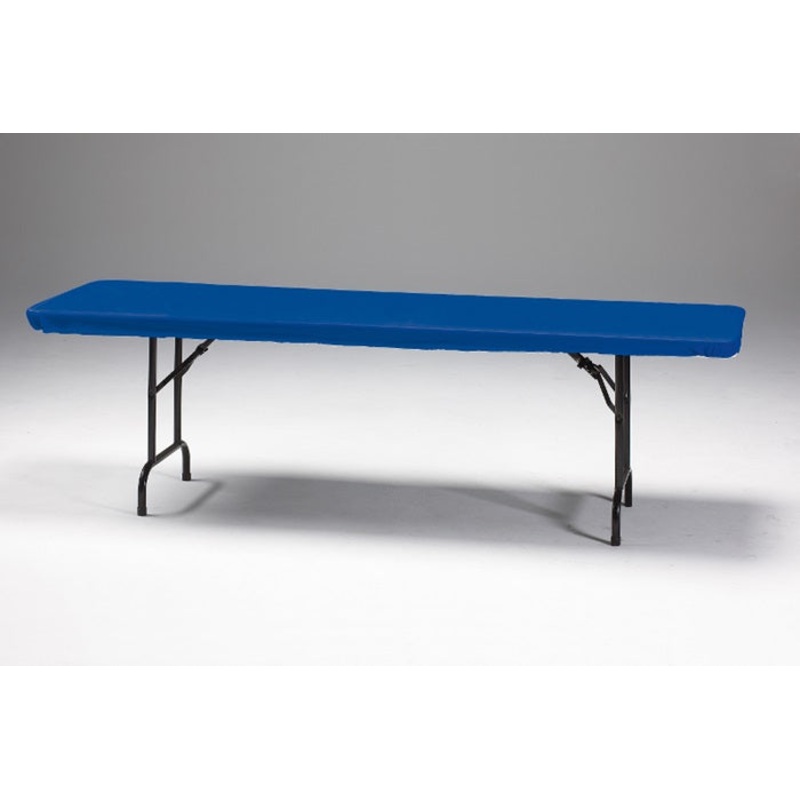 12 pc Bulk Royal Blue Stay Put 30" x 96" Table Covers
