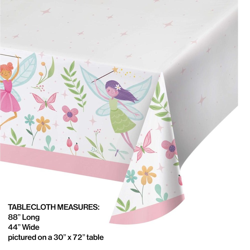 6 pc Bulk Fairy Forest Paper Table Covers