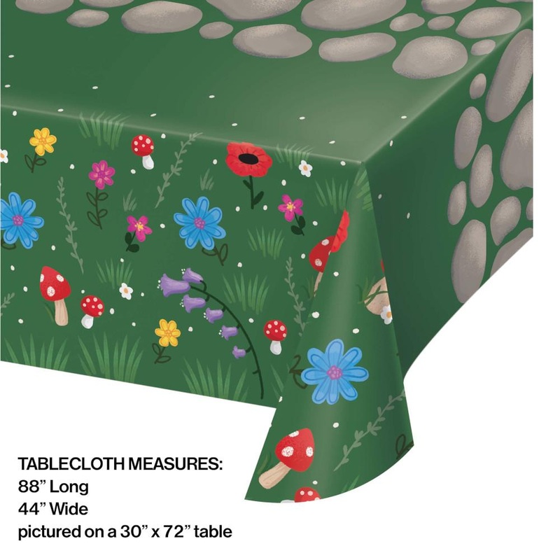 6 pc Bulk Party Gnomes Paper Table Covers