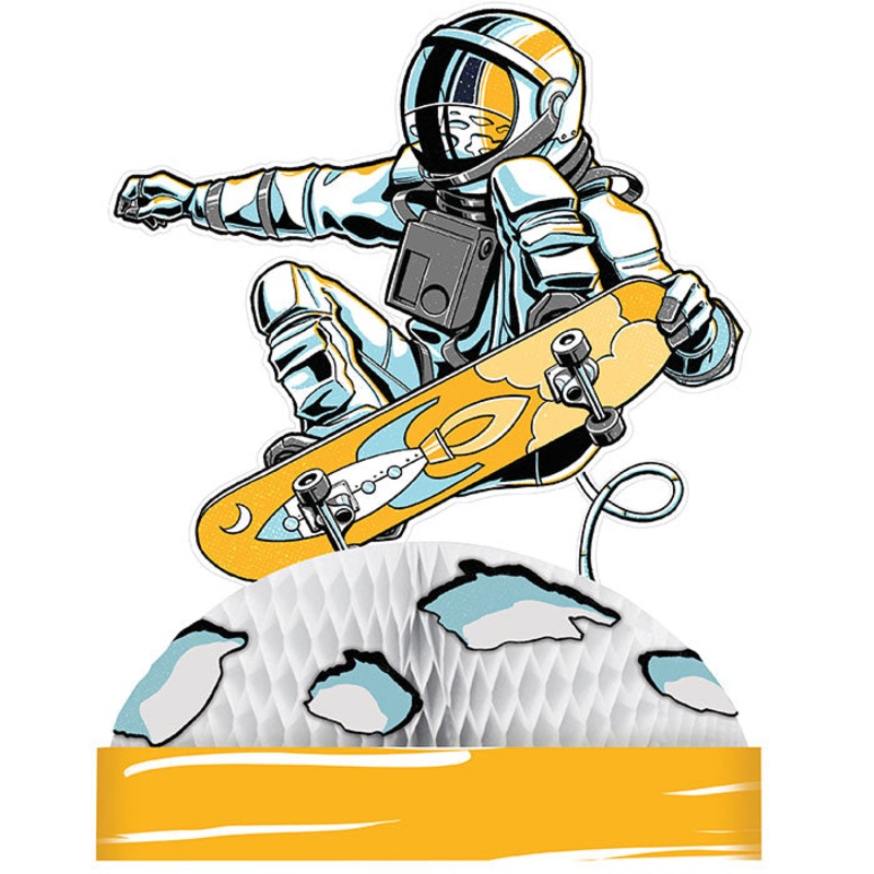 6 pc Bulk Space Skater Centerpieces