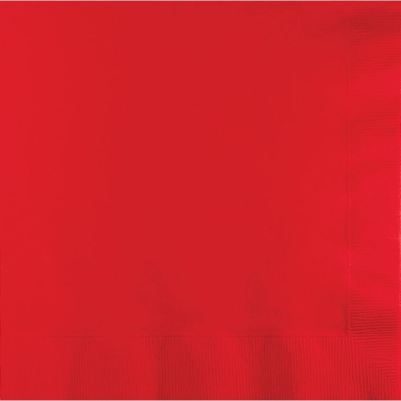 900 pc Bulk Classic Red 2 Ply Luncheon Napkins