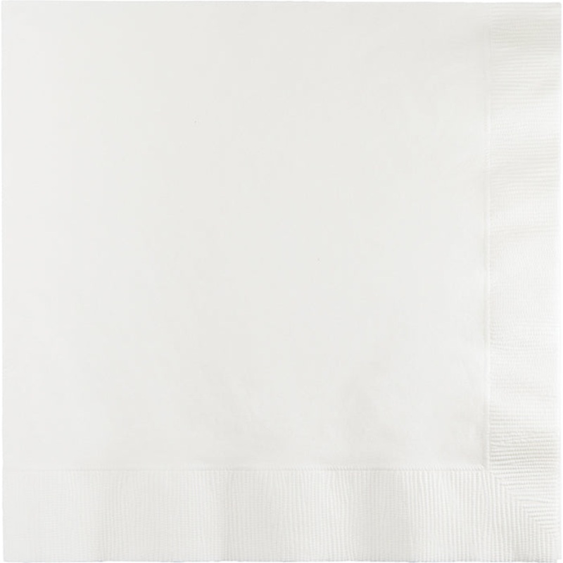 900 pc Bulk White 2 Ply Luncheon Napkins