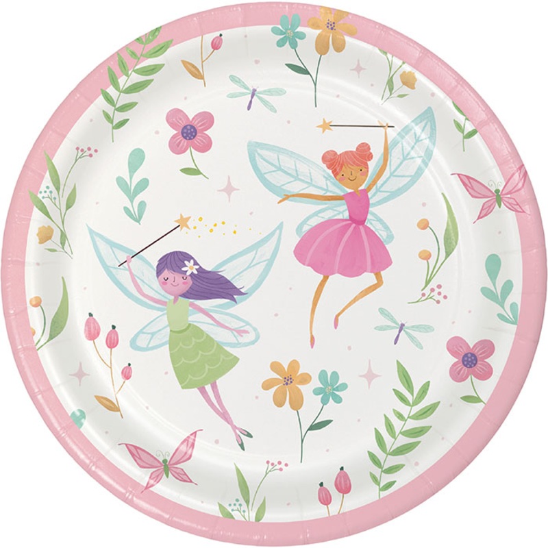 96 pc Bulk Fairy Forest Dessert Plates