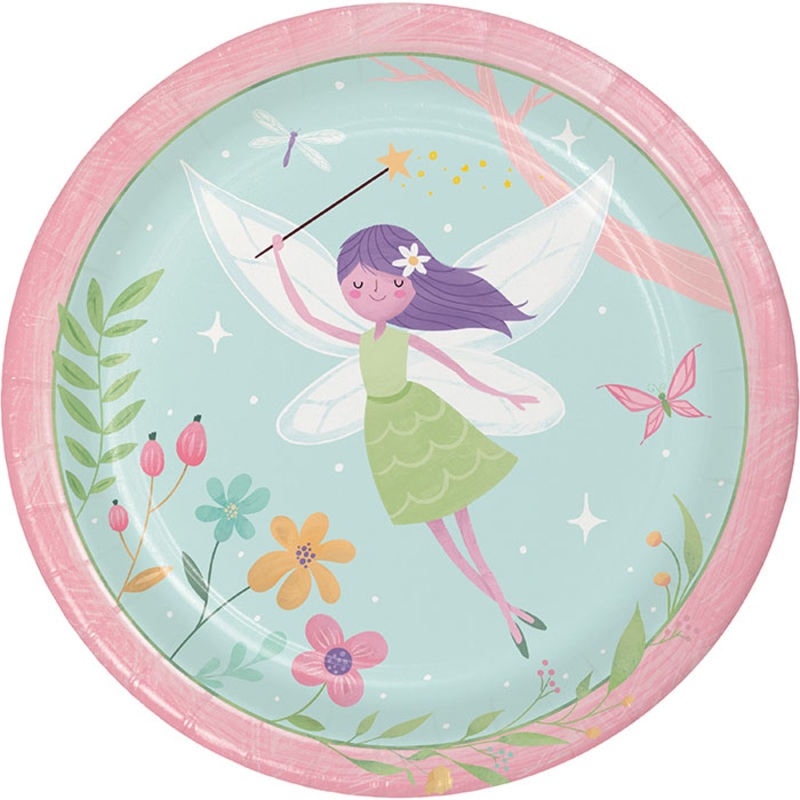 96 pc Bulk Fairy Forest Dinner Plates