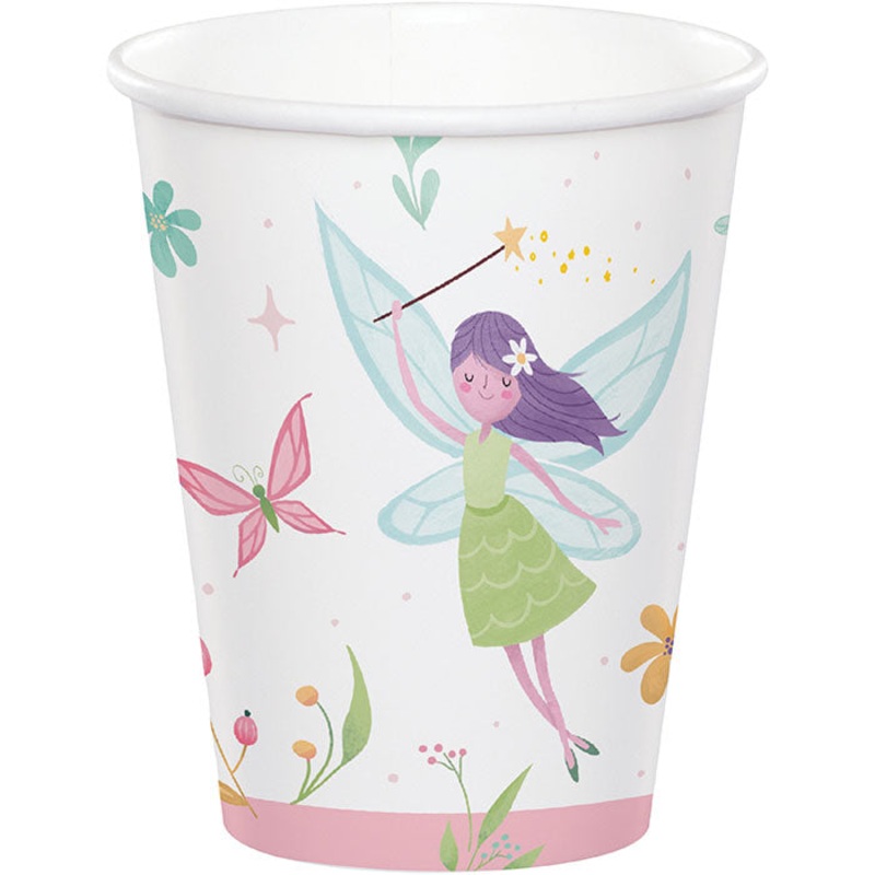 96 pc Bulk Fairy Forest Paper Cups