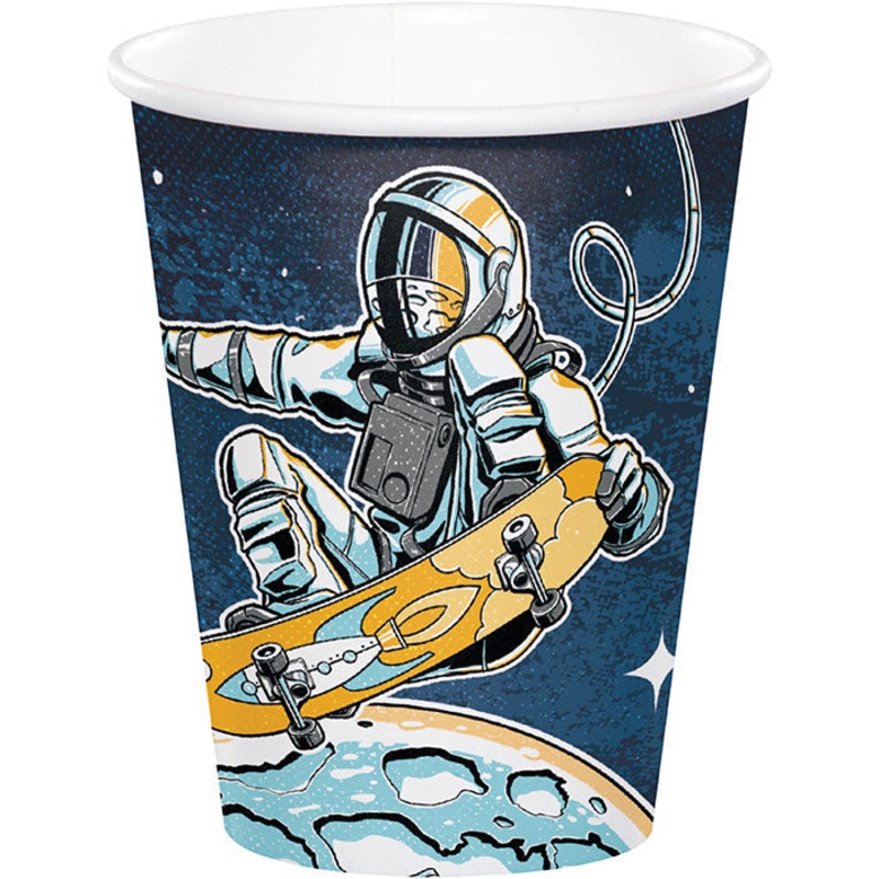 96 pc Bulk Space Skater Paper Cups