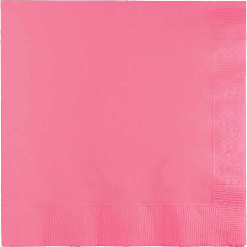 240 pc Bulk Candy Pink Value Friendly Beverage Napkins