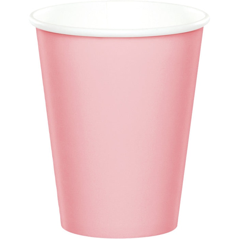 240 pc Bulk Classic Pink 9 oz Hot & Cold Cups