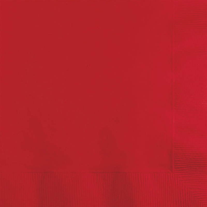 240 pc Bulk Classic Red Value Friendly Beverage Napkins