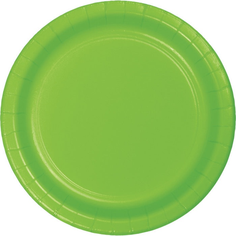 240 pc Bulk Fresh Lime Sturdy Style Paper Banquet Plates 10.25 inch