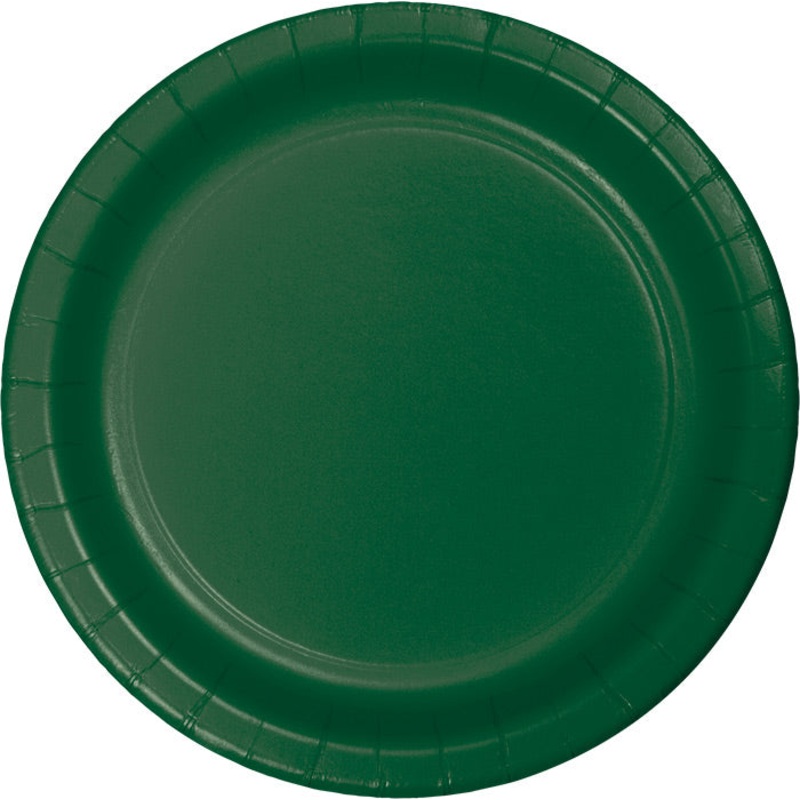 240 pc Bulk Hunter Green Sturdy Style Paper Banquet Plates 10.25 inch