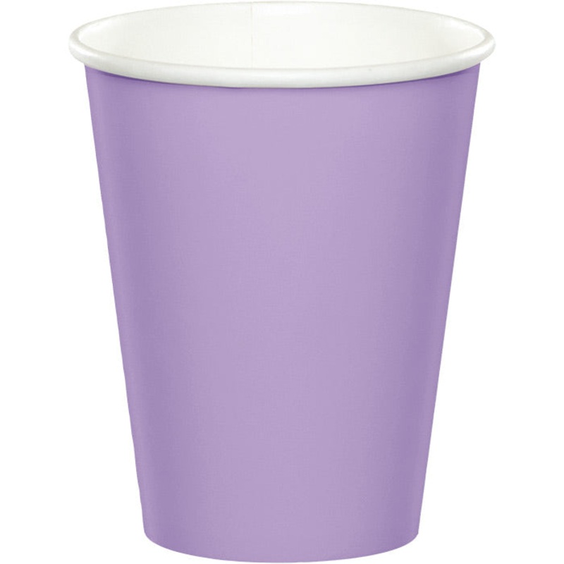 240 pc Bulk Luscious Lavender 9 oz Hot & Cold Cups