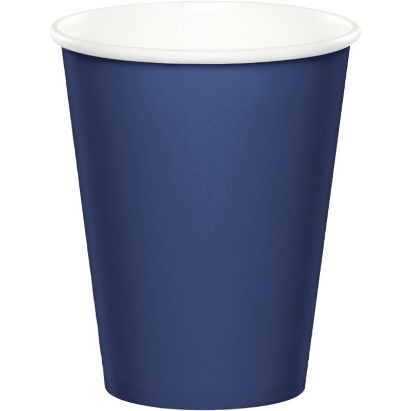 240 pc Bulk Navy 9 oz Hot & Cold Cups