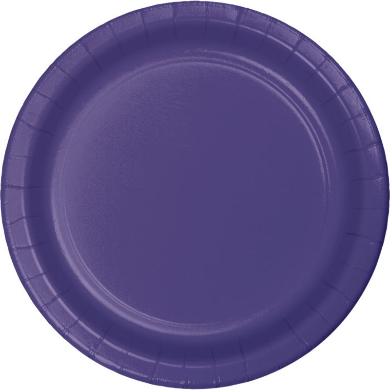 240 pc Bulk Purple Sturdy Style Paper Banquet Plates 10.25 inch