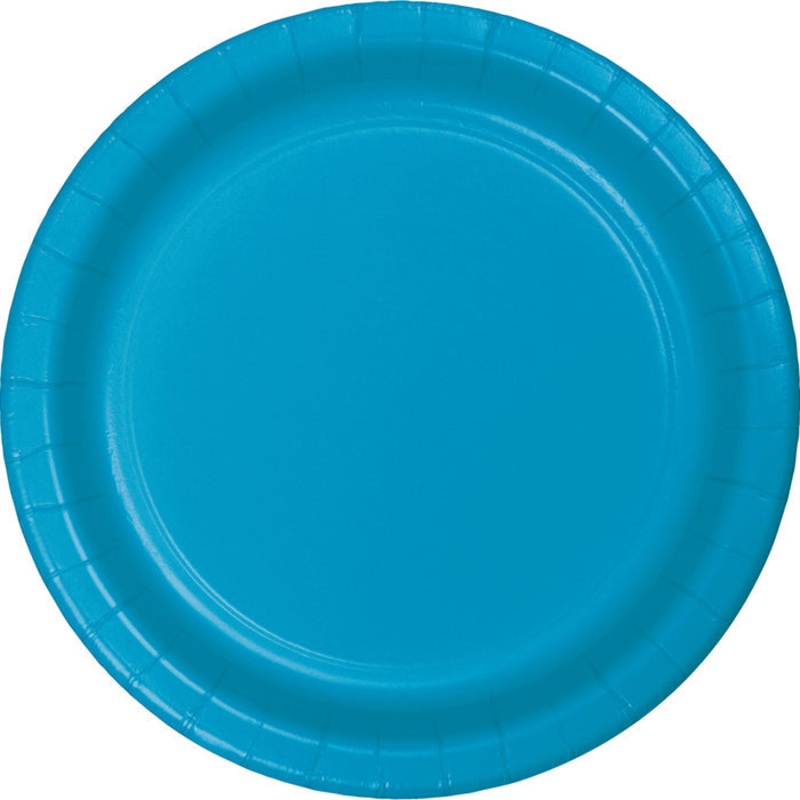 240 pc Bulk Turquoise Sturdy Style 8.75 inch Dinner Plates