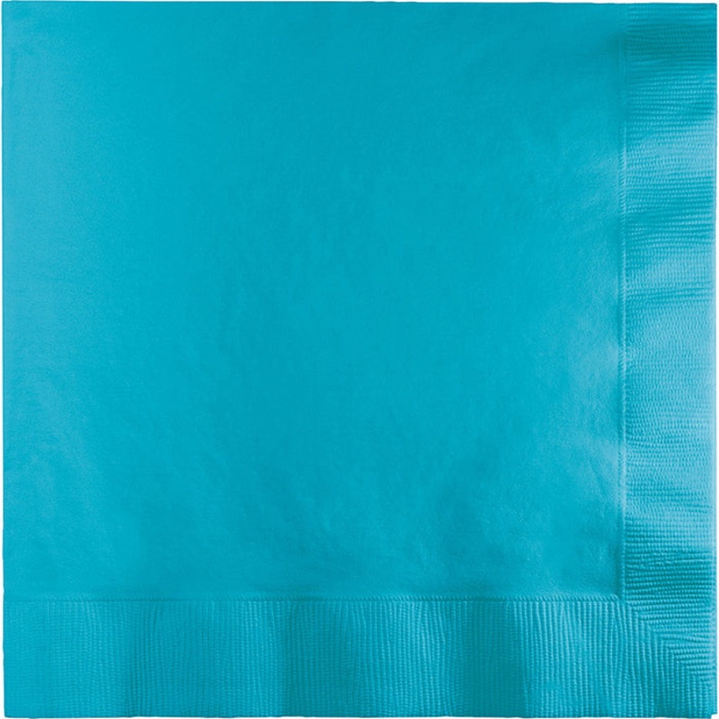500 pc Bulk Bermuda Blue Luncheon Napkins 3 ply