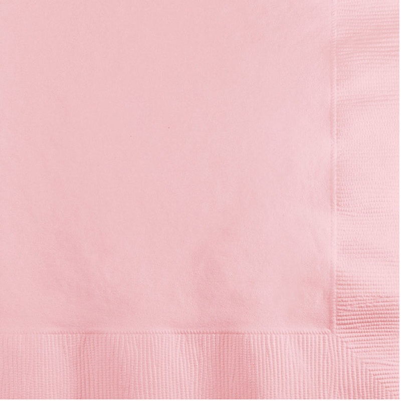 500 pc Bulk Classic Pink Beverage Napkins 3 ply