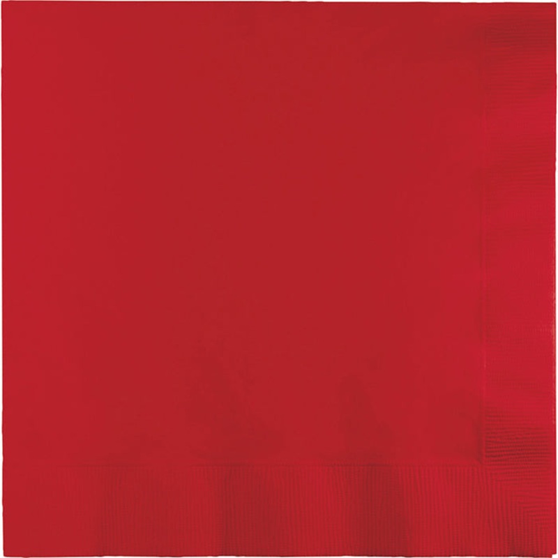 500 pc Bulk Classic Red Luncheon Napkins 3 ply