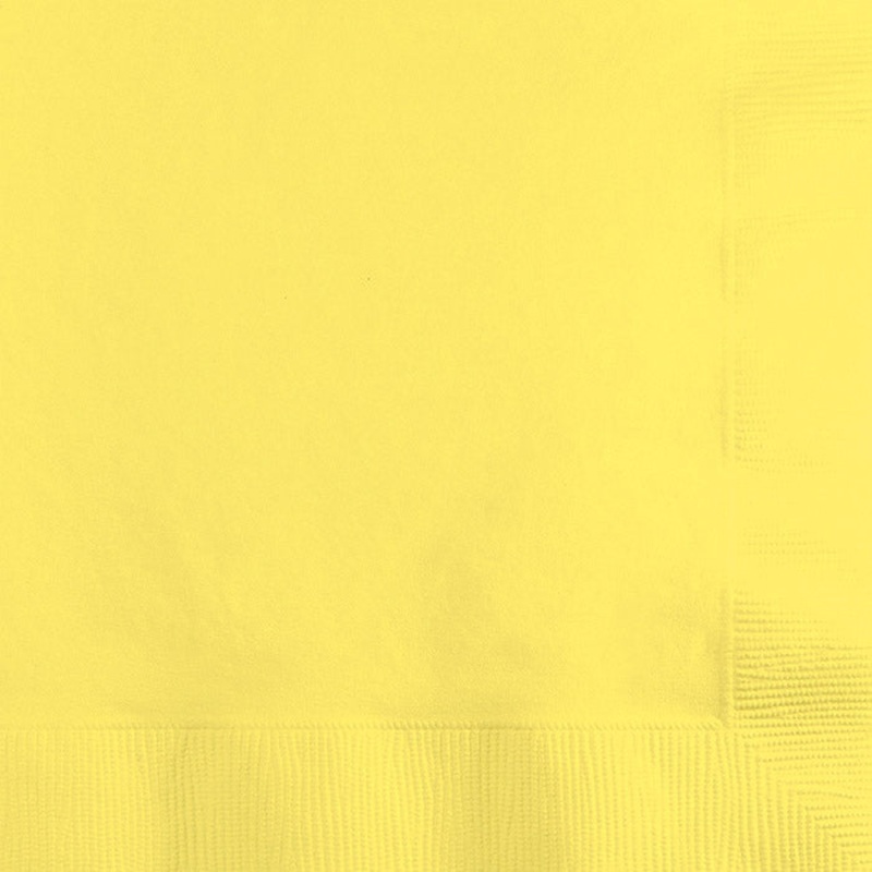 500 pc Bulk Mimosa Yellow Beverage Napkins