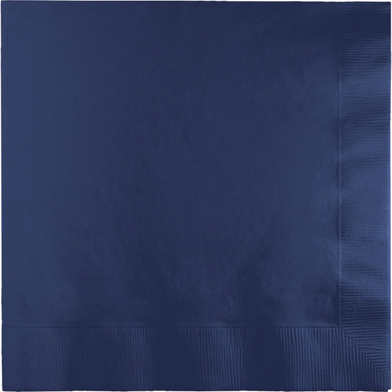 500 pc Bulk Navy Blue Luncheon Napkins 3 ply
