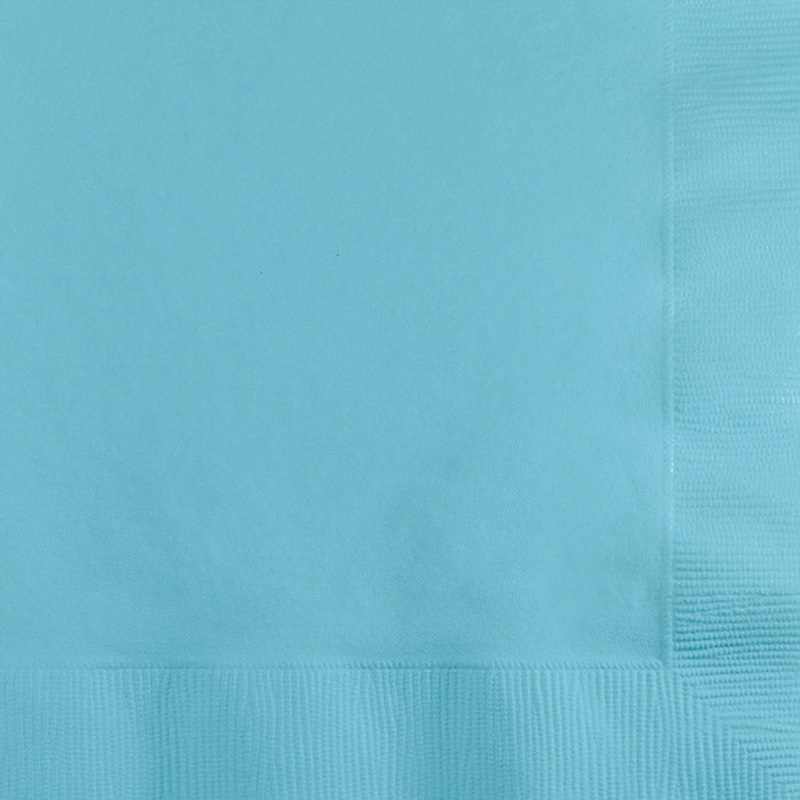 500 pc Bulk Pastel Blue Beverage Napkins 3 ply