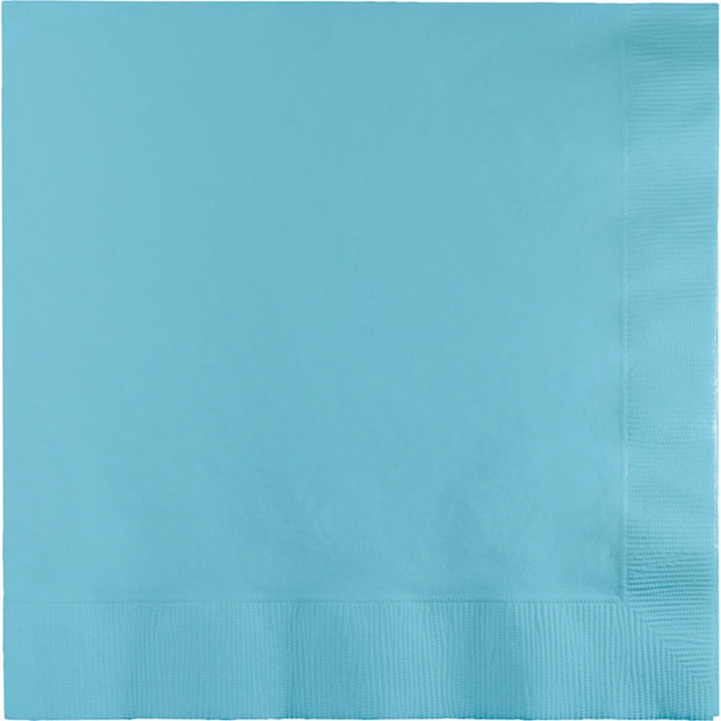 500 pc Bulk Pastel Blue Luncheon Napkins 3 ply