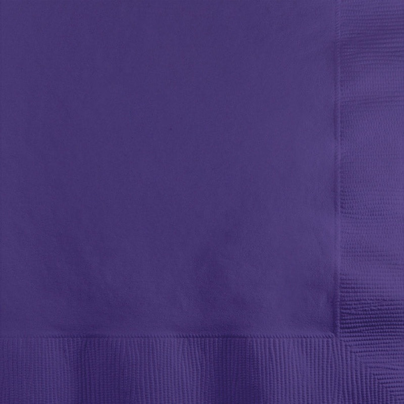 500 pc Bulk Purple Beverage Napkins 3 ply