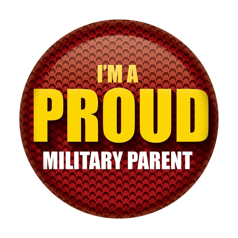 6 Pack Beistle I'm A Proud Military Parent Button - Marines