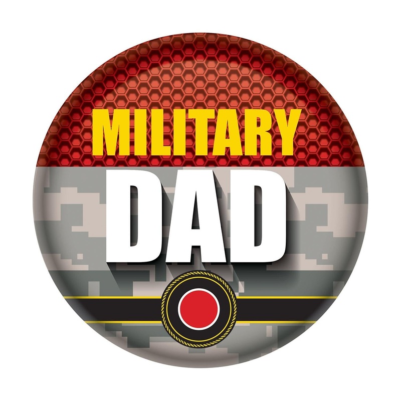 6 Pack Beistle Military Dad Button- Marines