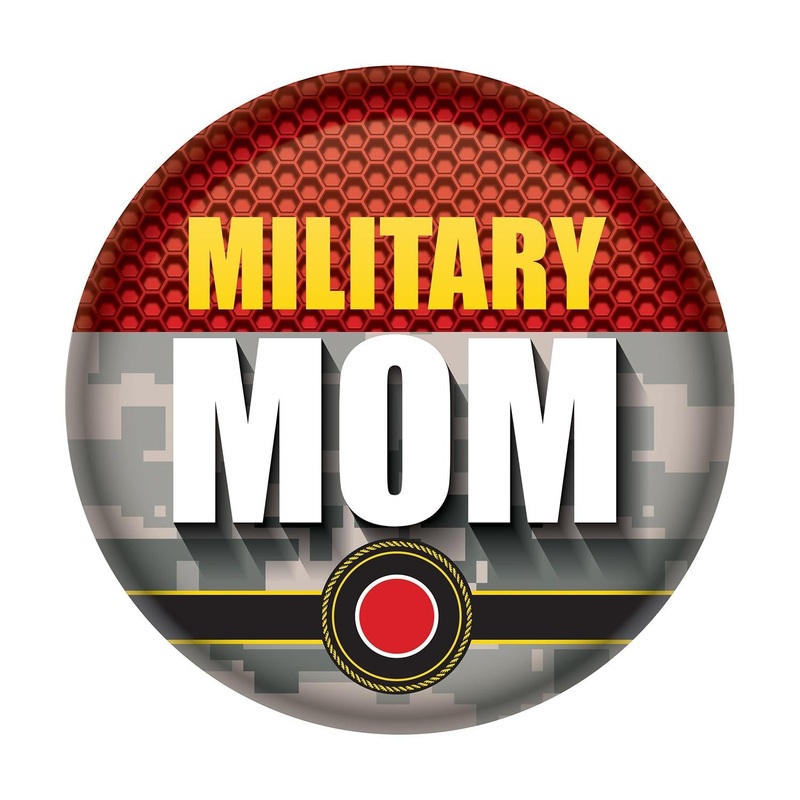6 Pack Beistle Military Mom Button- Marines