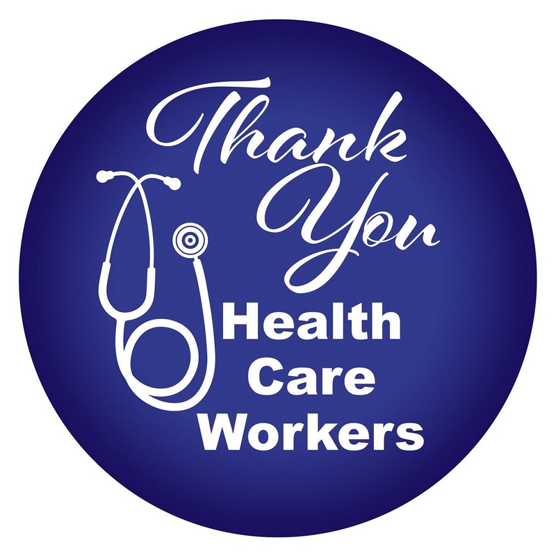 6 Pack Beistle Thank You Health Care Workers Button
