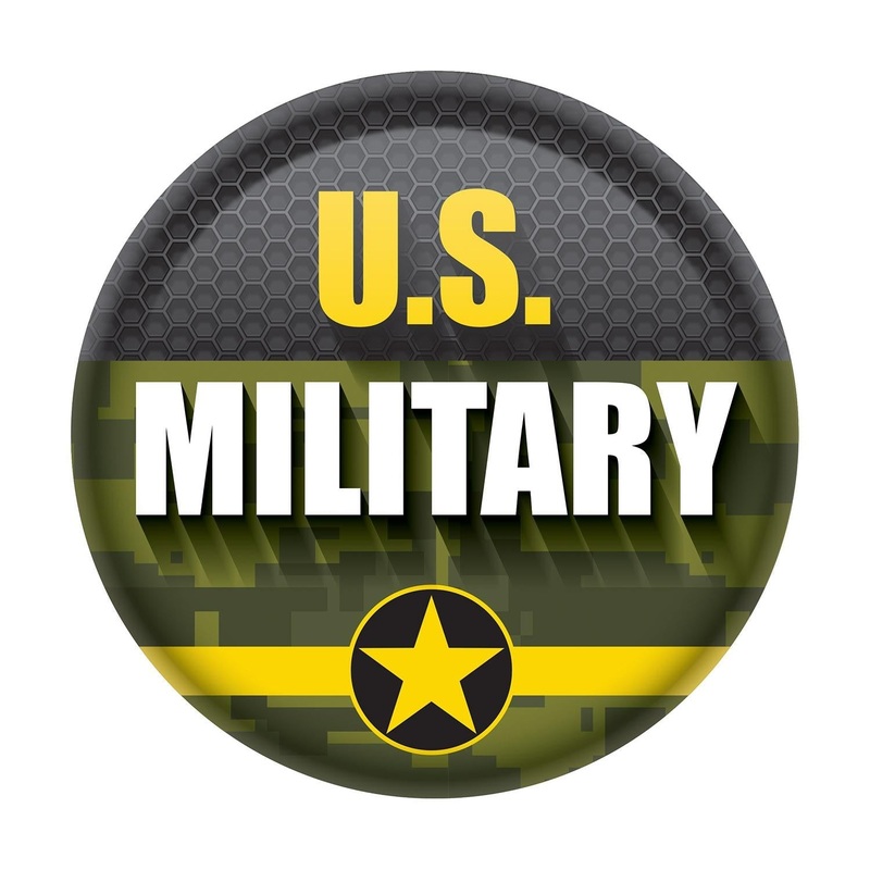 6 Pack Beistle U.S. Military Button- Army