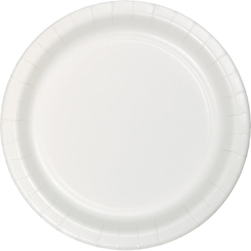 96 pc Bulk White Value Friendly Dessert Plates