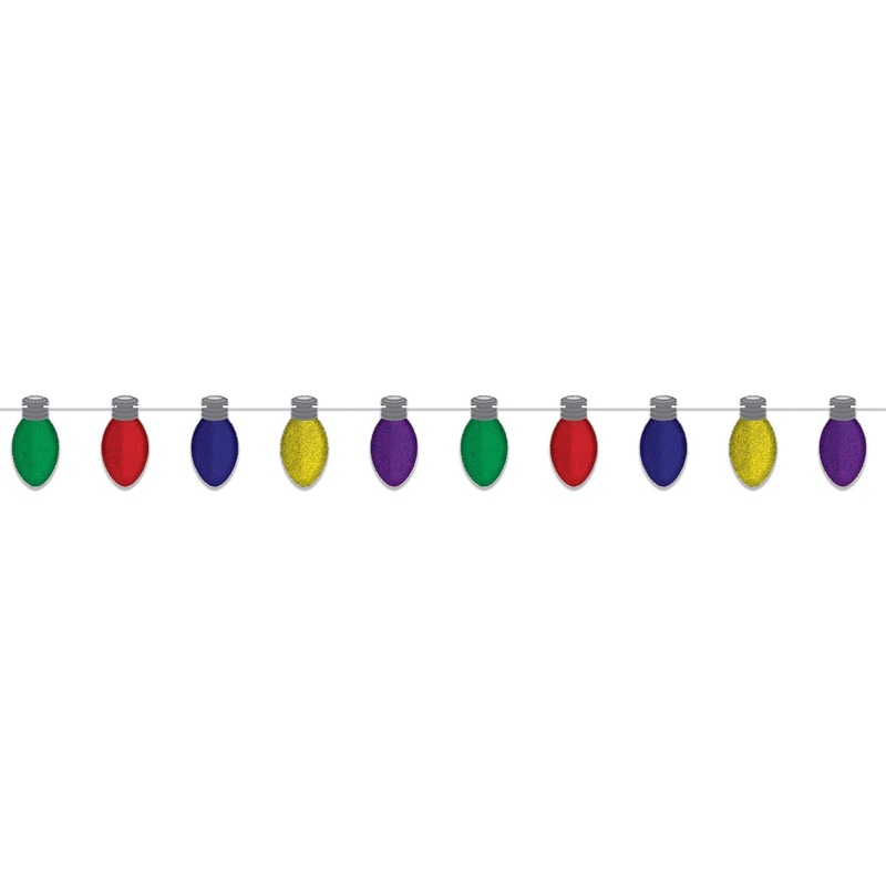 12 Pack Beistle Christmas Light Bulb Streamer