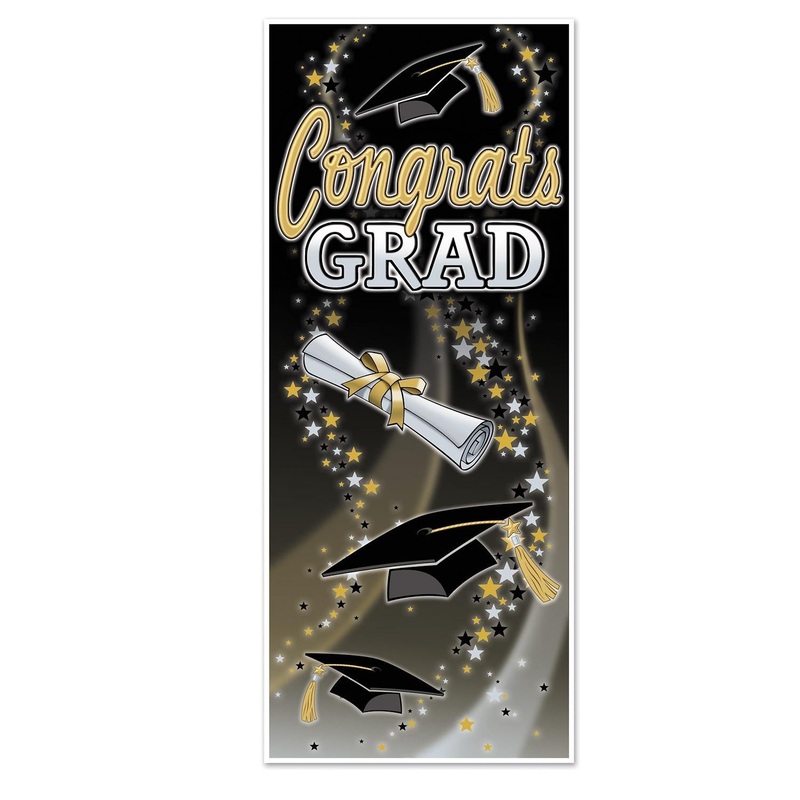 12 Pack Beistle Congrats Grad Graduation Party Door Cover
