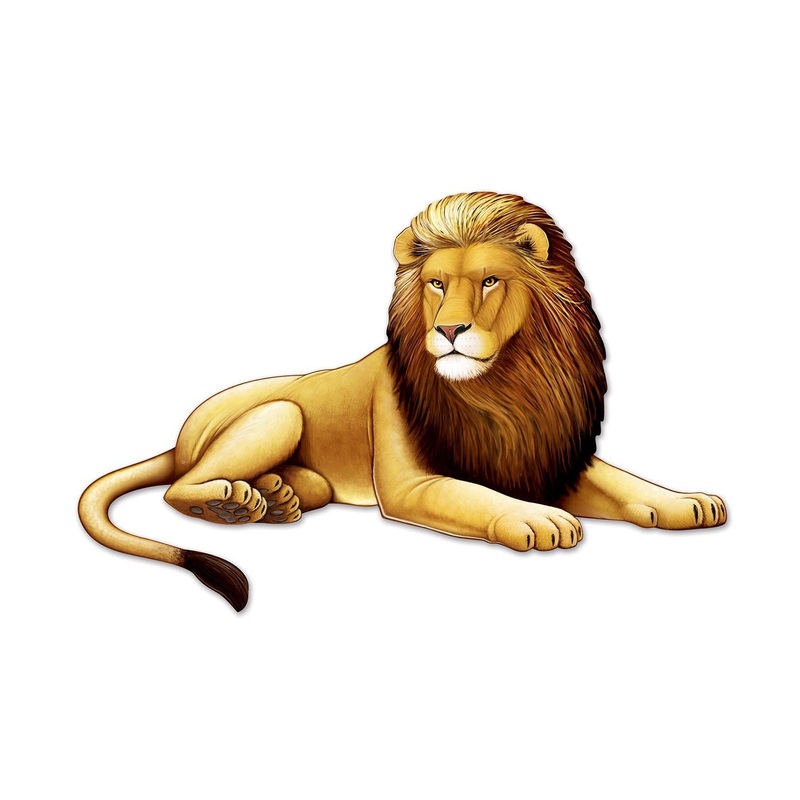 12 Pack Beistle Jointed Lion Party Decoration