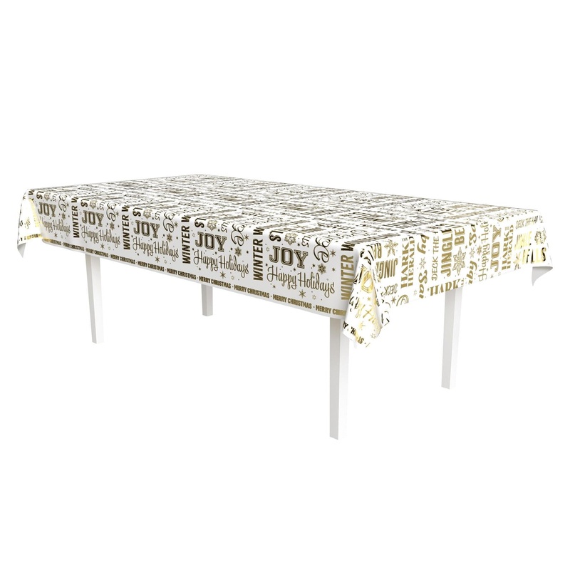 12 Pack Beistle Metallic Holiday Expressions Tablecover