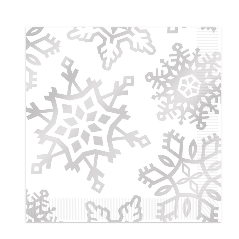 192 Pack Beistle Snowflake Luncheon Napkins