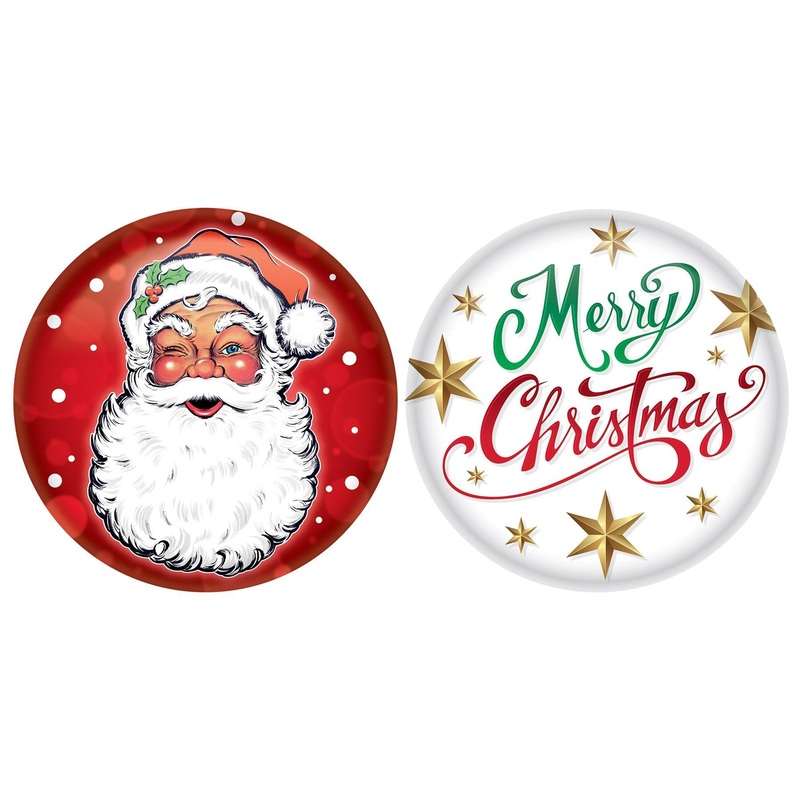 24 Pack Beistle Christmas Buttons