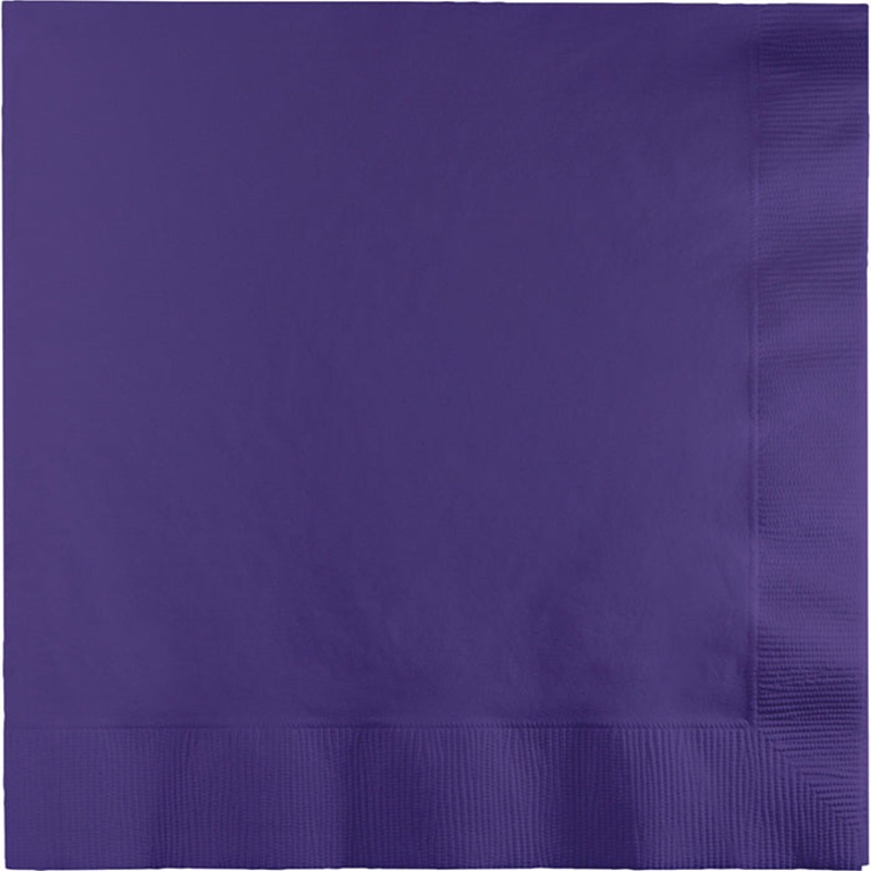 250 pc Bulk Purple Dinner Napkins 3 Ply