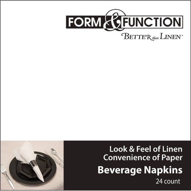 288 pc Bulk White Better than Linen Beverage Napkins