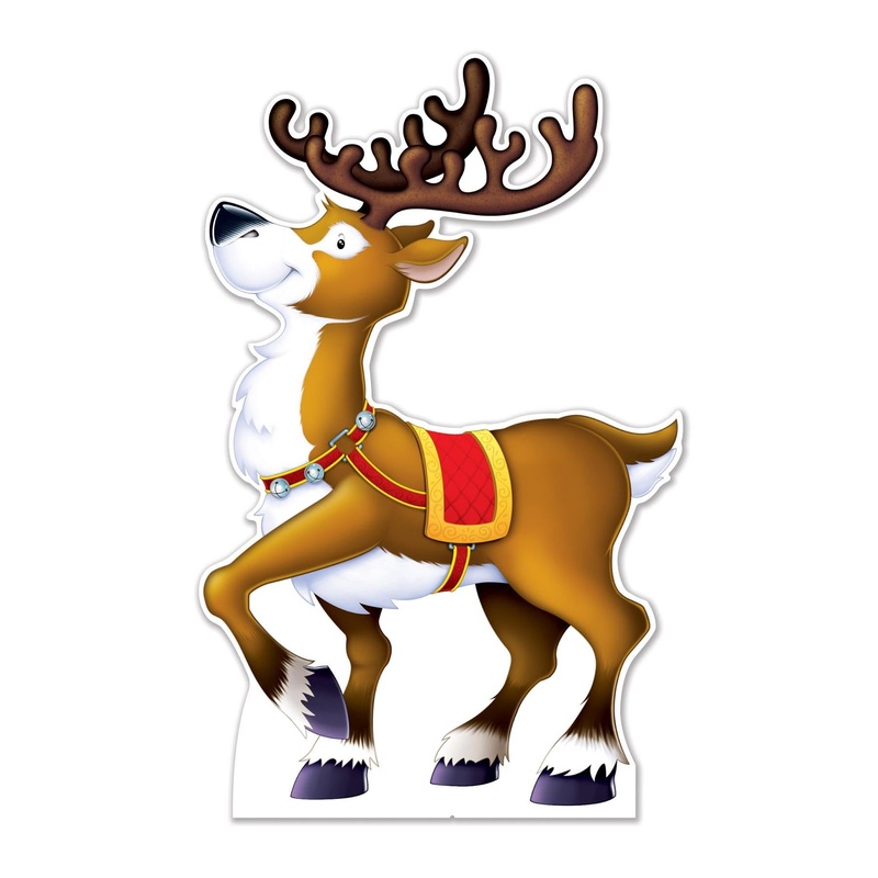 4 Pack Beistle Reindeer Stand-Up Decoration