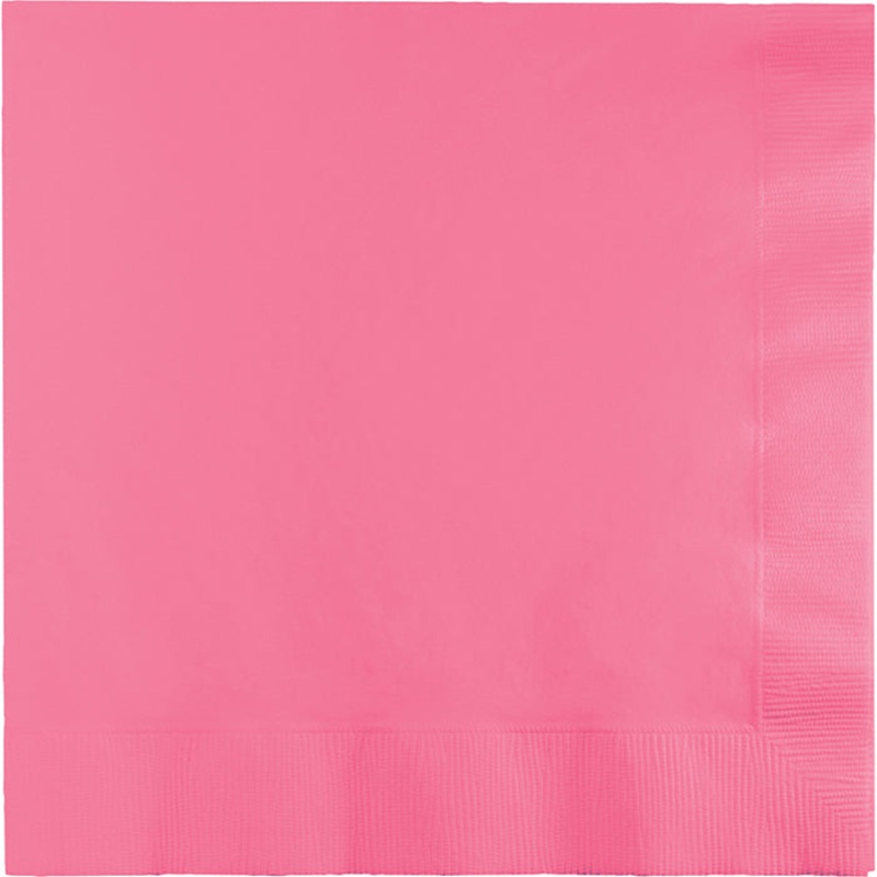 500 pc Bulk Candy Pink Luncheon Napkins 3 ply