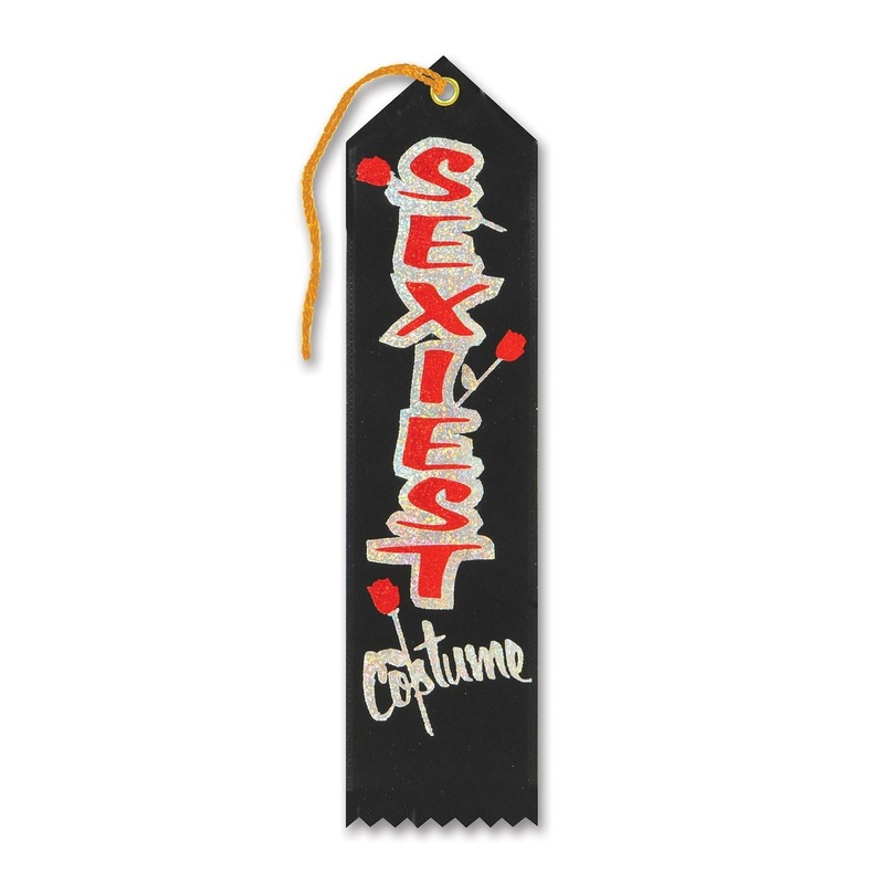 6 Pack Beistle Halloween Sexiest Costume Award Ribbon